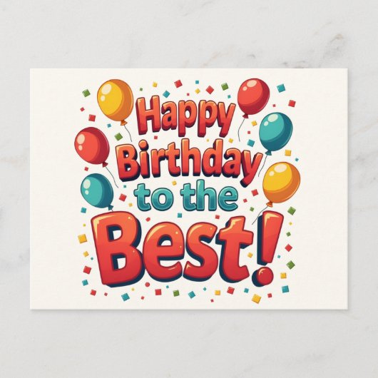 Vintage Motivierend Glückwünsche zum Geburtstag Feiertagspostkarte (Vorderseite)