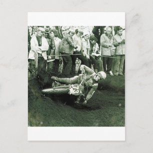 VINTAGE-MOTOCROSS. POSTKARTE