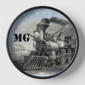 Vintage Motor-Dampfzuführung Uhr (Vorderseite)