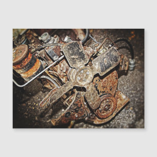 Vintage-Motor Magnetkarte