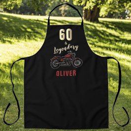 Vintage Motorcycle 60th Birthday Bike Schürze