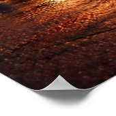 Vintage Motorcycle & American Diner Poster (Ecke)