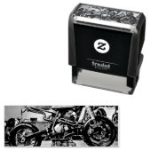 vintage motorcycle artwork permastempel (Beispiel)