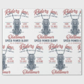 Vintage Motorcycle Riders Inc Geschenkpapier (Flach)