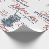 Vintage Motorcycle Riders Inc Geschenkpapier (Ecke)