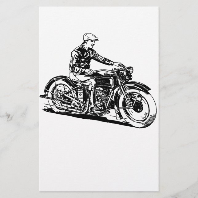 Vintage-Motorrad (Vorderseite)