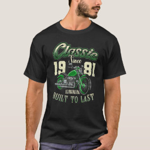 Vintage-Motorrad-Biker Motorbike Geburtstag Gebore T-Shirt