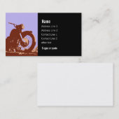 Vintage Motorrad-Geschäfts-Karte Visitenkarte (Vorne/Hinten)