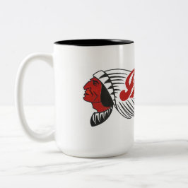 Vintage-Motorrad-Logo Weiß Zweifarbige Tasse