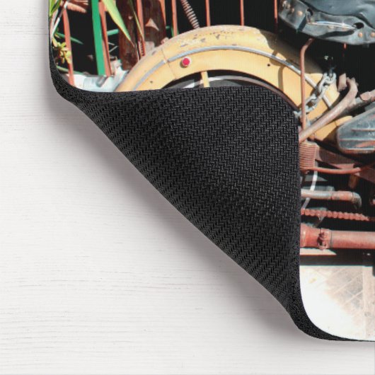 Vintage Motorrad-Mausunterlage Mousepad (Ecke)