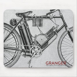 Vintage Motorrad-Mausunterlage Mousepad