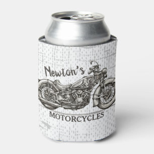Vintage-Motorrad personalisierter NAME Biker-Garag Dosenkühler