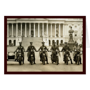 Vintage Motorrad-Polizisten der 1920er Jahre