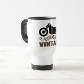 Vintage-Motorrad Reisebecher (Vorderseite Links)