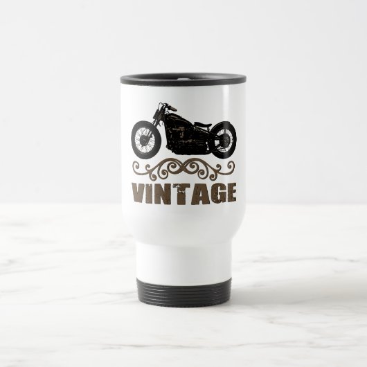 Vintage-Motorrad Reisebecher (Mittel)