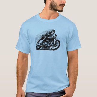 Vintage-Motorrad-Shirts - Rennfahrer-Typ T-Shirt
