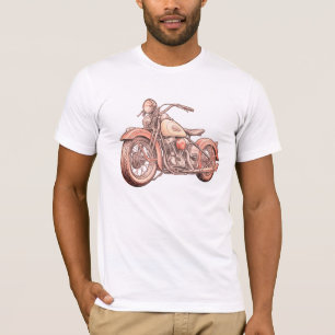 Vintage-Motorrad-T-Shirt - Retro-Bike-Shirt-Gesche T-Shirt