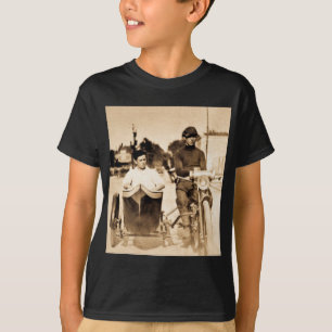 Vintage-Motorrad und Beiwagen Old School Cool T-Shirt