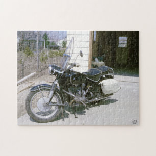 Vintage-Motorrad von 1965 Puzzle