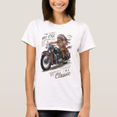Vintage Motorrädchen T-Shirt (Vorderseite)