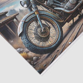 Vintage Motorraddekoutierung Seidenpapier (Ausschnitt)