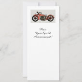 VINTAGE MOTORRÄDER ANSAMMLUNG Rot Schwarz-weiß Ankündigung (Rückseite)