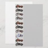 VINTAGE MOTORRÄDER BRIEFPAPIER (Vorne/Hinten)