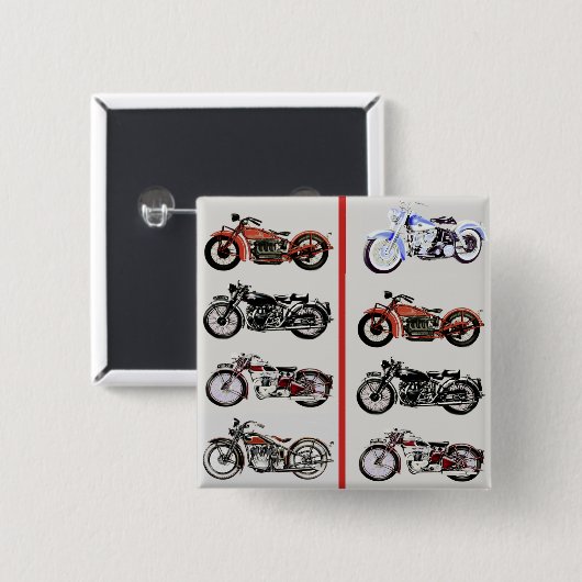 VINTAGE MOTORRÄDER BUTTON (Vorne & Hinten)