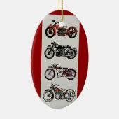 VINTAGE MOTORRÄDER KERAMIK ORNAMENT (Rechts)