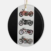VINTAGE MOTORRÄDER KERAMIKORNAMENT (Links)