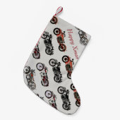 VINTAGE MOTORRÄDER KLEINER WEIHNACHTSSTRUMPF (Vorderansicht (hängend))