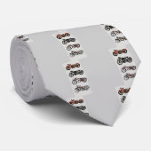 VINTAGE MOTORRÄDER KRAWATTE (Gerollt)