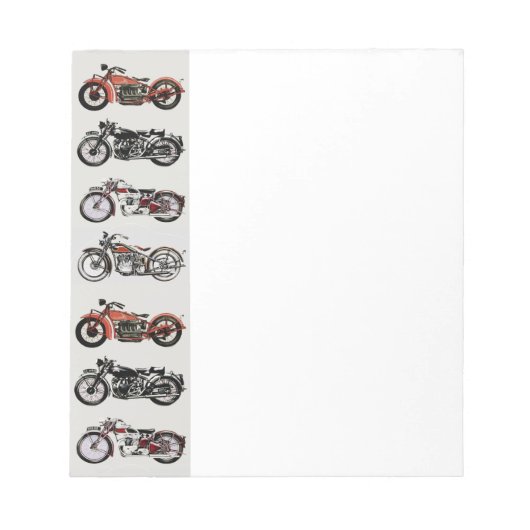 VINTAGE MOTORRÄDER NOTIZBLOCK (Vorderseite)