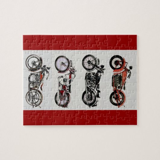 VINTAGE MOTORRÄDER PUZZLE (Horizontal)