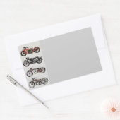 VINTAGE MOTORRÄDER RECHTECKIGER AUFKLEBER (Umschlag)