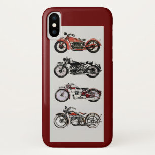 VINTAGE MOTORRÄDER, rot Case-Mate iPhone Hülle