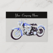 VINTAGE MOTORRÄDER, rot, grau Visitenkarte (Rückseite)