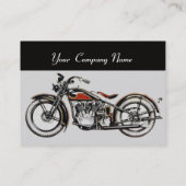 VINTAGE MOTORRÄDER, schwarz Visitenkarte (Rückseite)