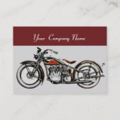 VINTAGE MOTORRÄDER, schwarz Visitenkarte (Rückseite)