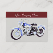 VINTAGE MOTORRÄDER, schwarz Visitenkarte (Rückseite)