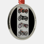 VINTAGE MOTORRÄDER SILBERNES ORNAMENT (Rechts)