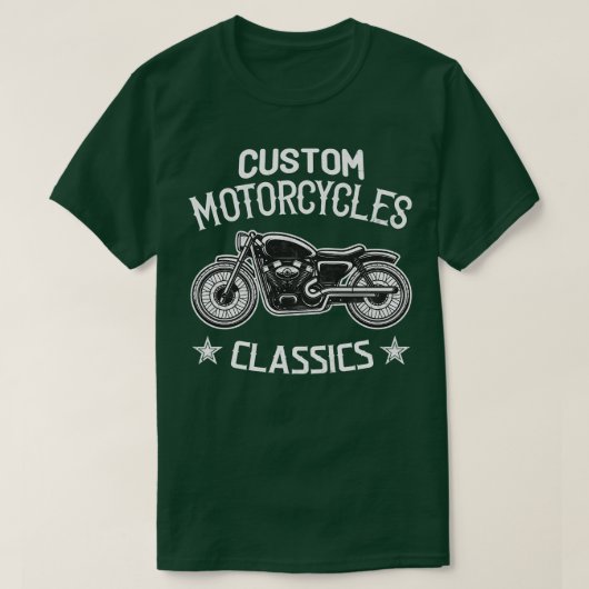 Vintage Motorräder T-Shirt (Design vorne)