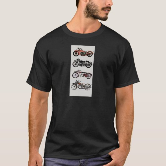 VINTAGE MOTORRÄDER T-Shirt (Vorderseite)