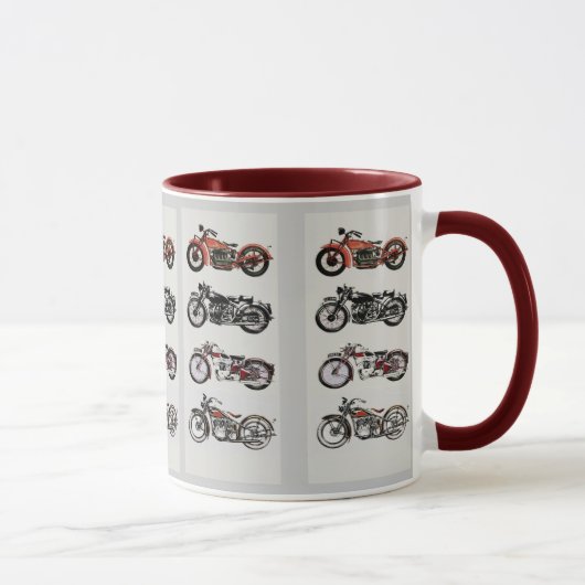 VINTAGE MOTORRÄDER TASSE (Rechts)