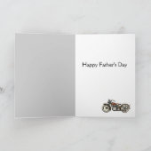 VINTAGE MOTORRÄDER Vatertag Karte (Innenseite)