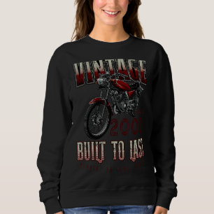 Vintage Motorradfahrer Motorrad Geburtstag Geboren Sweatshirt