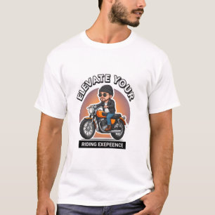 Vintage-Motorradfahrer T-Shirt