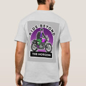 Vintage-Motorradfahrer T-Shirt (Rückseite)