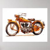 Vintage Motorradfarbe Poster (Vorne)