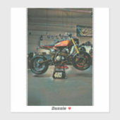 Vintage Motorradkunst Aufkleber (Blatt)
